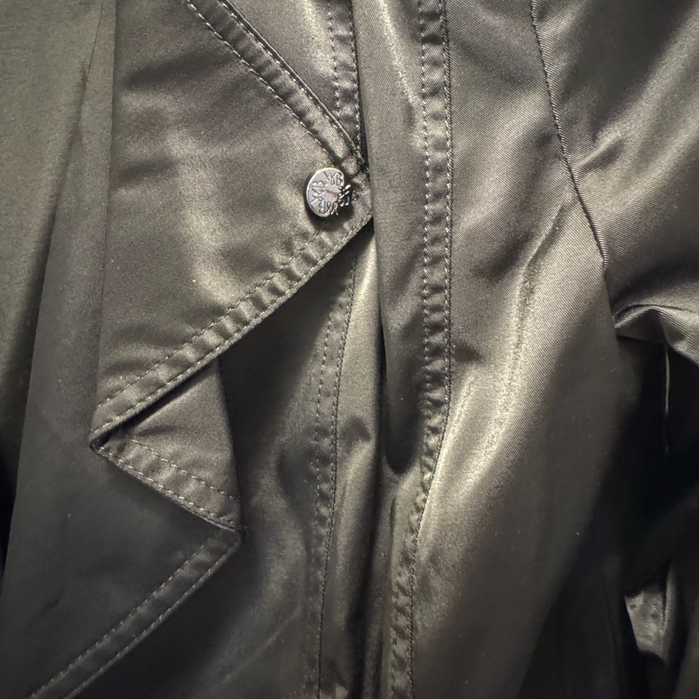White House Black Market Satin Black Jacket - Picture 4 of 7
